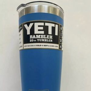 YETI RAMBLER 20 oz Tumbler Tahoe Blue Brand New